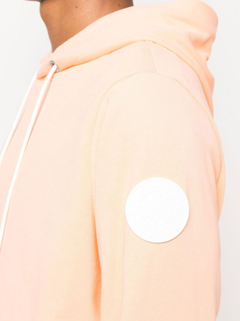 Orange Huron Cotton Hoodie