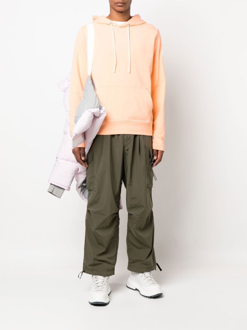 Orange Huron Cotton Hoodie