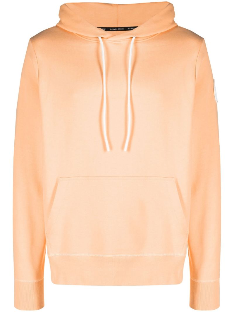 Orange Huron Cotton Hoodie