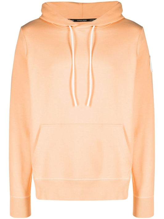 Orange Huron Cotton Hoodie