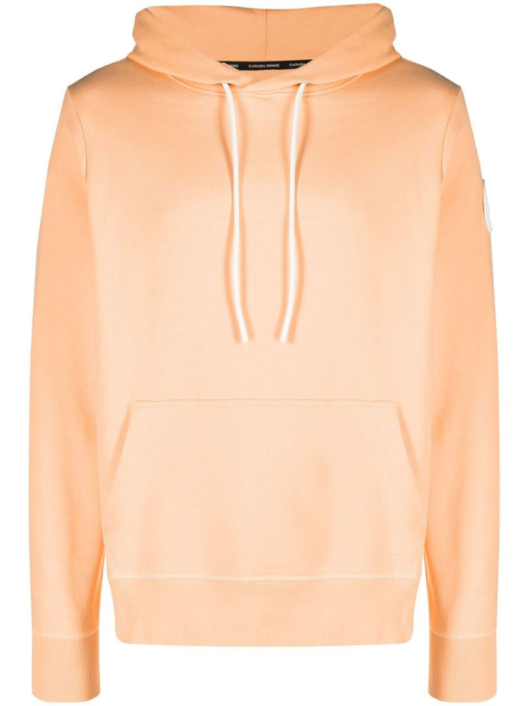 Orange Huron Cotton Hoodie