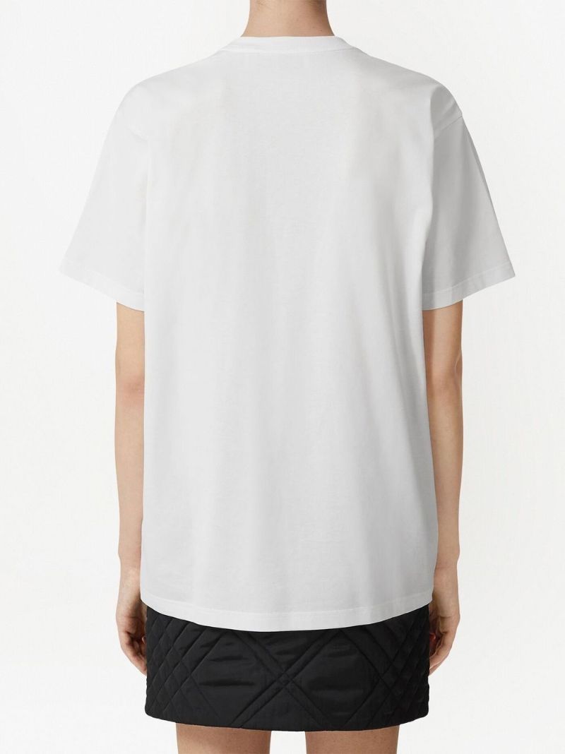 White Oak Leaf Crest Embroidered T-shirt