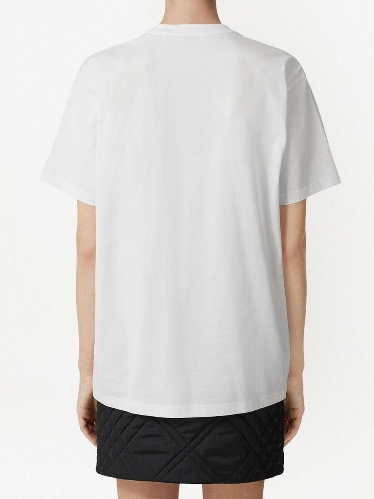 White Oak Leaf Crest Embroidered T-shirt