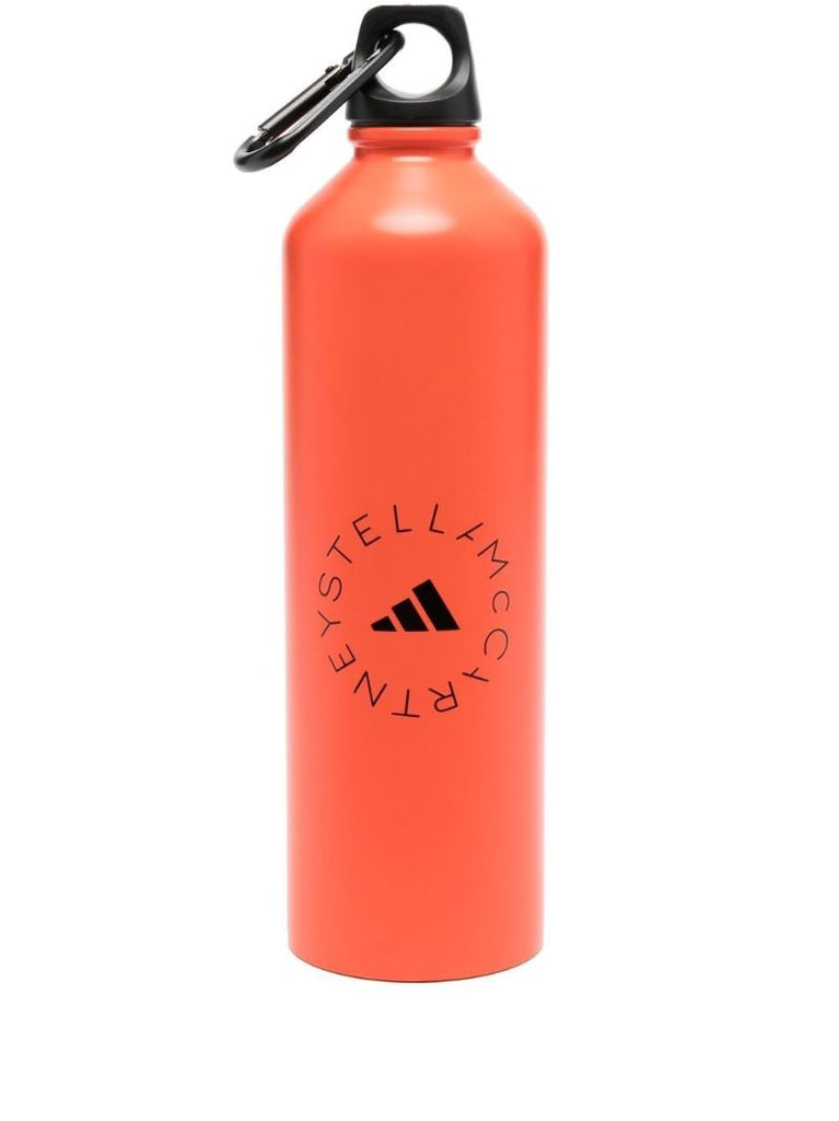 Orange Logo Print Water Bottle