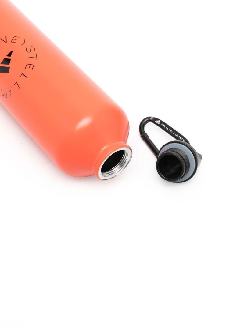Orange Logo Print Water Bottle
