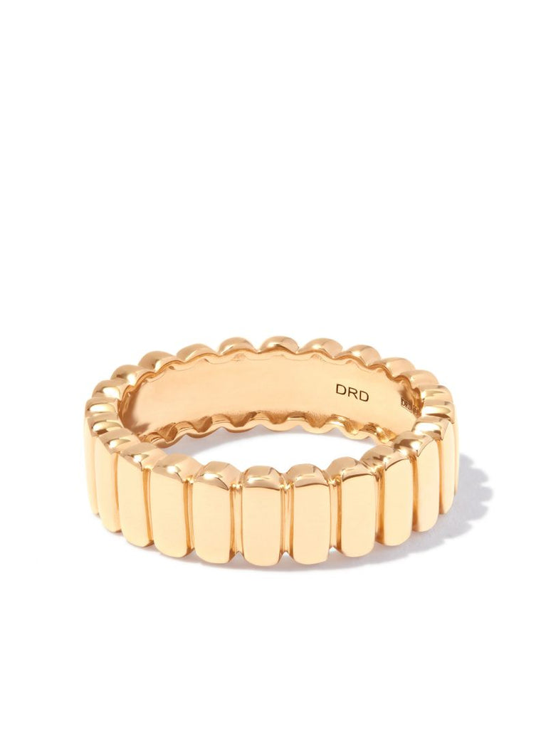 14k Yellow Gold Melody Eden Vertical Bar Ring