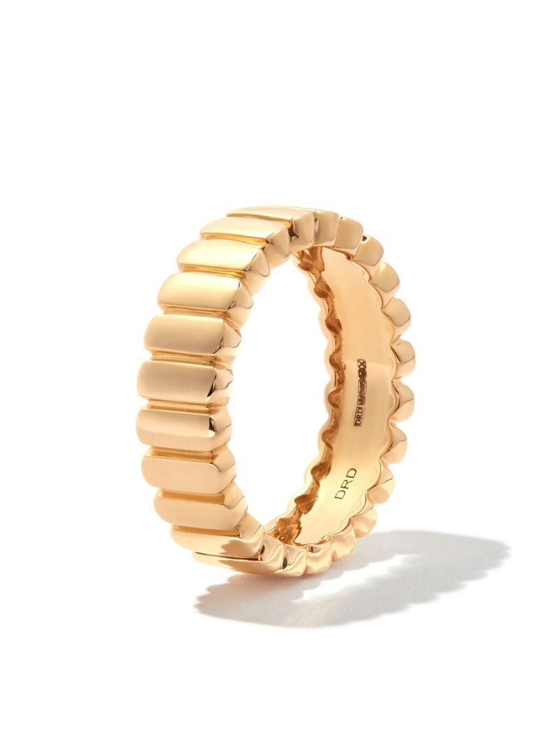 14k Yellow Gold Melody Eden Vertical Bar Ring