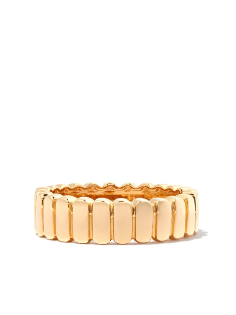 14k Yellow Gold Melody Eden Vertical Bar Ring