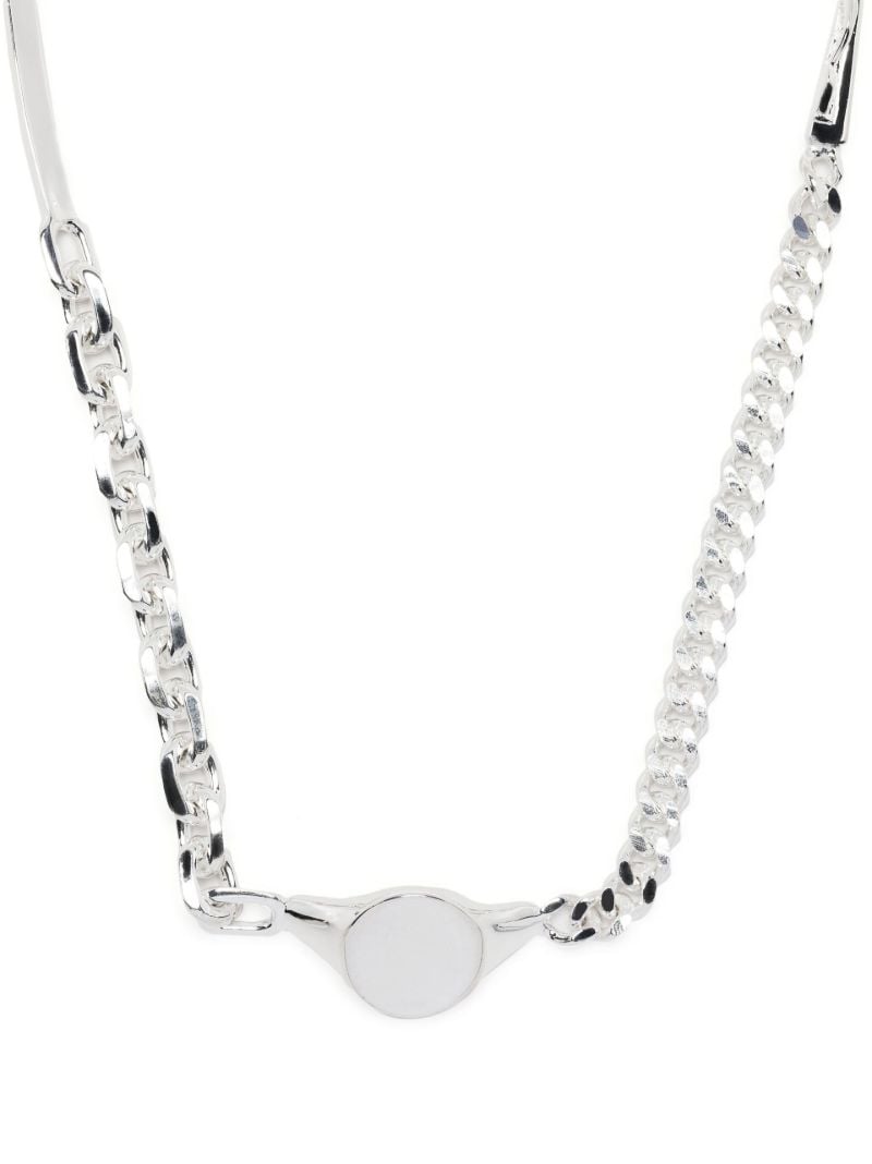 Sterling Silver Split Crucifix Necklace