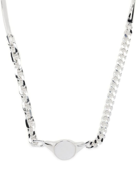 Sterling Silver Split Crucifix Necklace