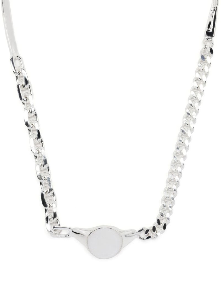 Sterling Silver Split Crucifix Necklace