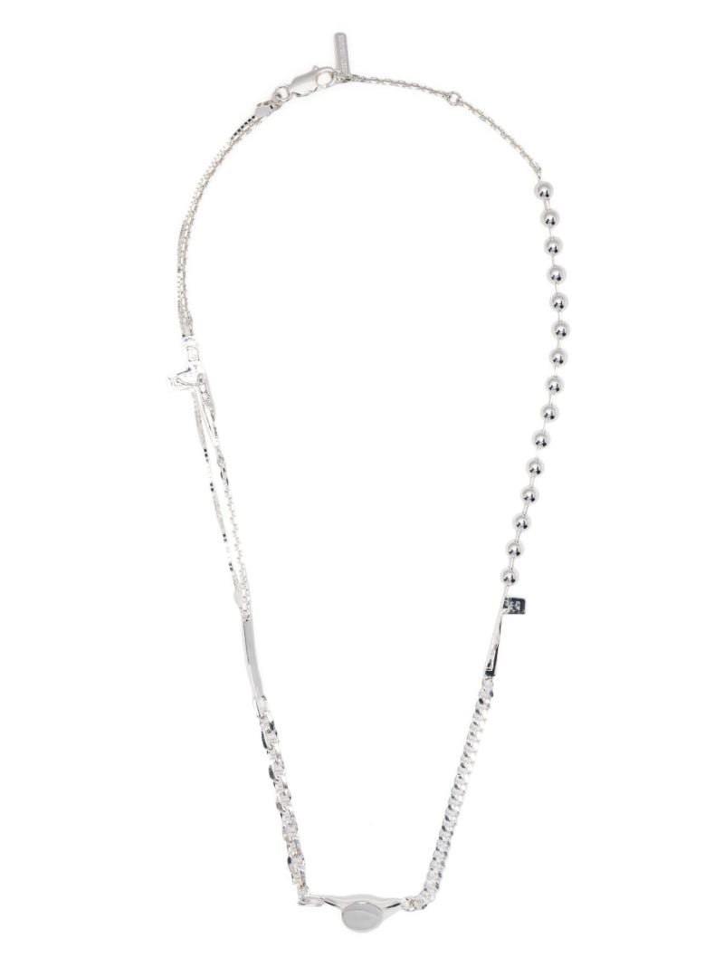 Sterling Silver Split Crucifix Necklace