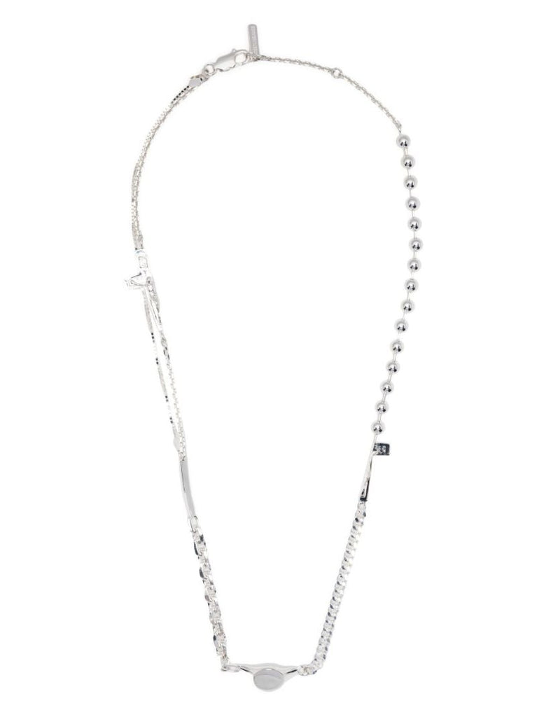 Sterling Silver Split Crucifix Necklace