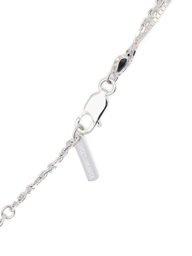 Sterling Silver Split Crucifix Necklace