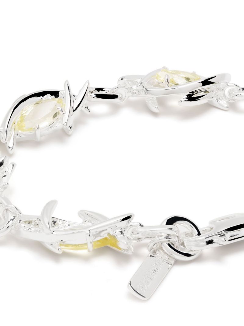 Sterling Silver Eryn Navette Topaz Bracelet