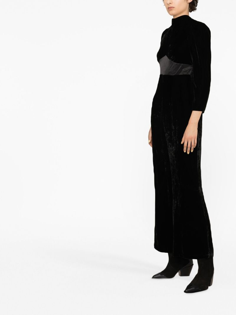 Black Beatriz Velvet Jumpsuit