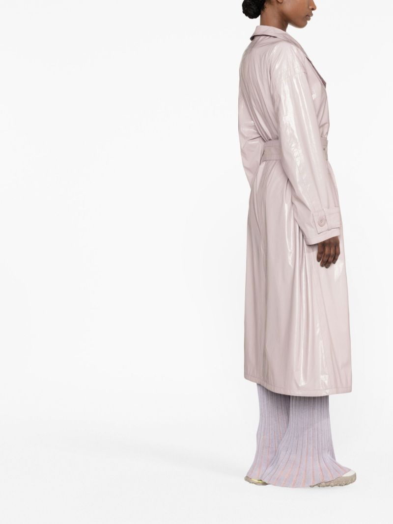 Pink Katharina Vinyl Trench Coat