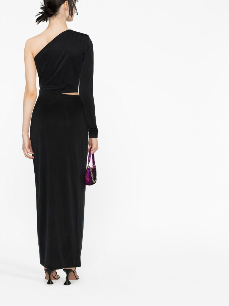 Black Suani One-shoulder Maxi Dress
