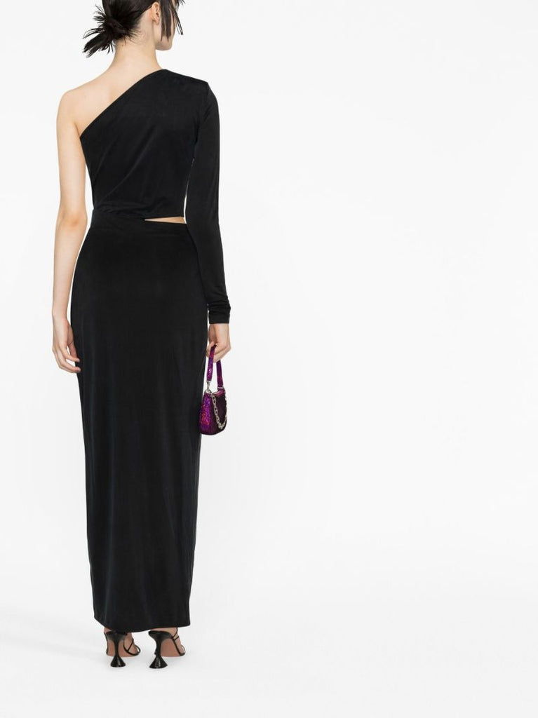 Black Suani One-shoulder Maxi Dress