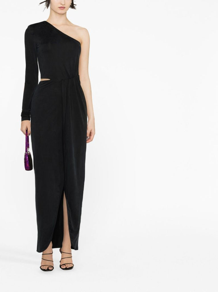 Black Suani One-shoulder Maxi Dress