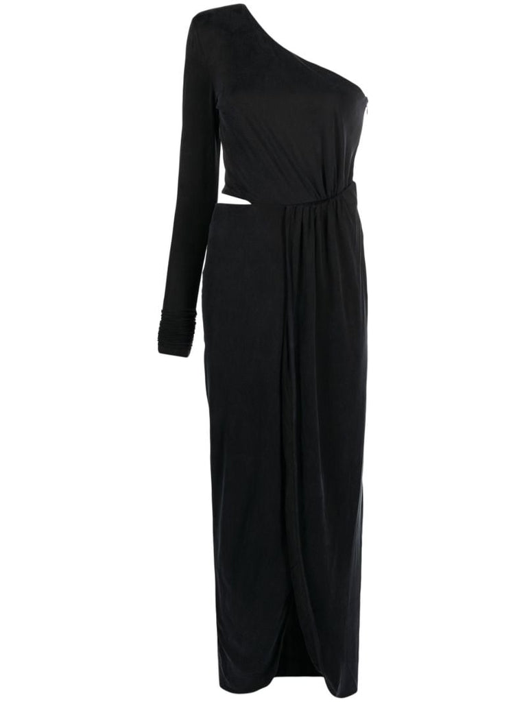 Black Suani One-shoulder Maxi Dress