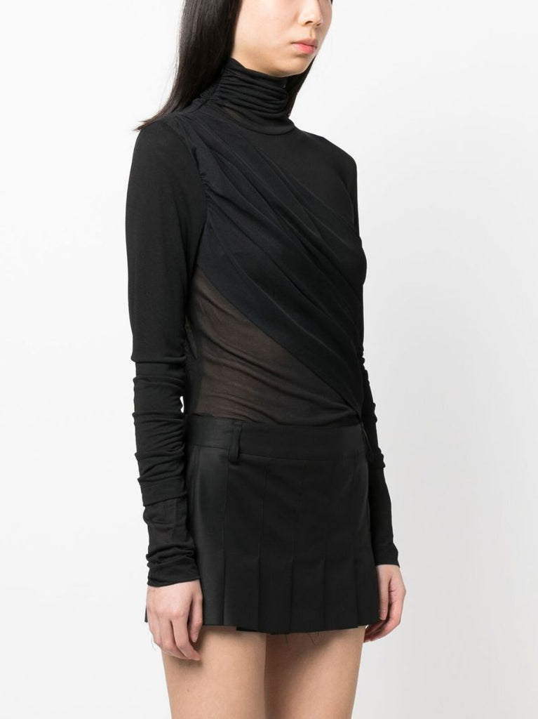Black Hira Panelled Bodysuit