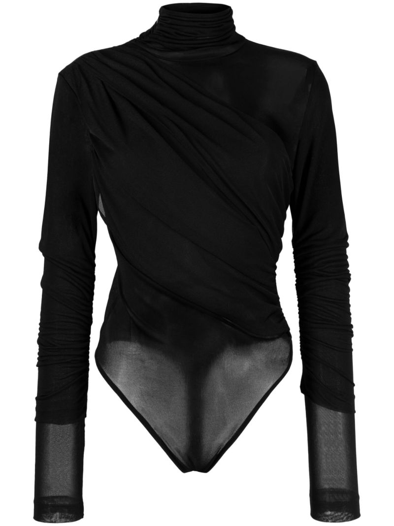 Black Hira Panelled Bodysuit