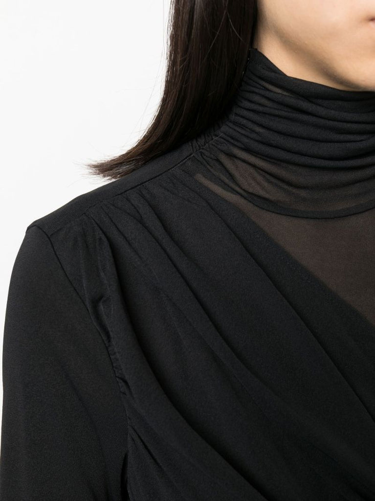 Black Hira Panelled Bodysuit