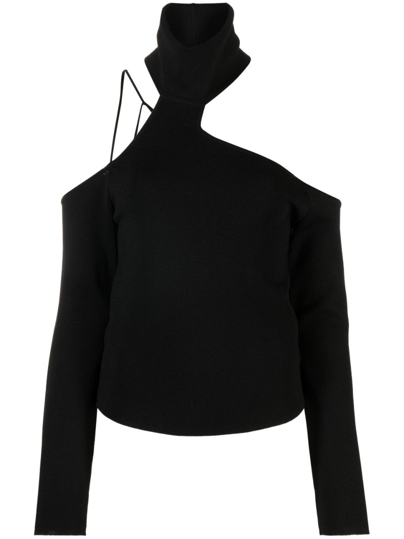 Black Lerma Off-the-shoulder Top