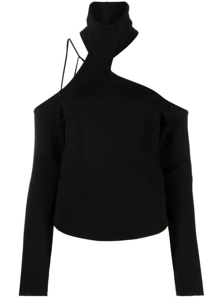Black Lerma Off-the-shoulder Top