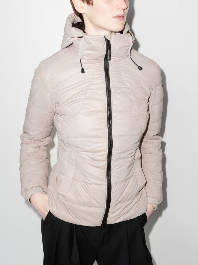 Pink Abbott Quilted Hooded Jacket