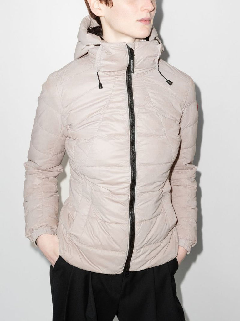 Pink Abbott Quilted Hooded Jacket