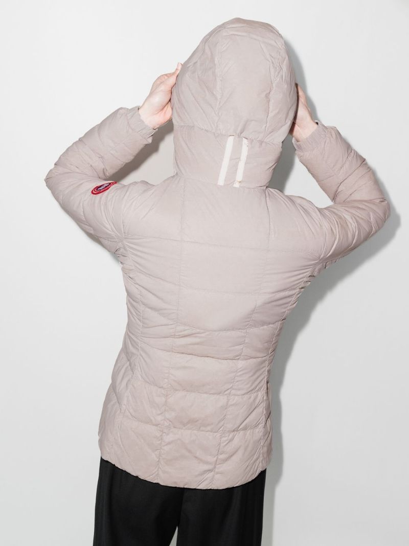 Pink Abbott Quilted Hooded Jacket