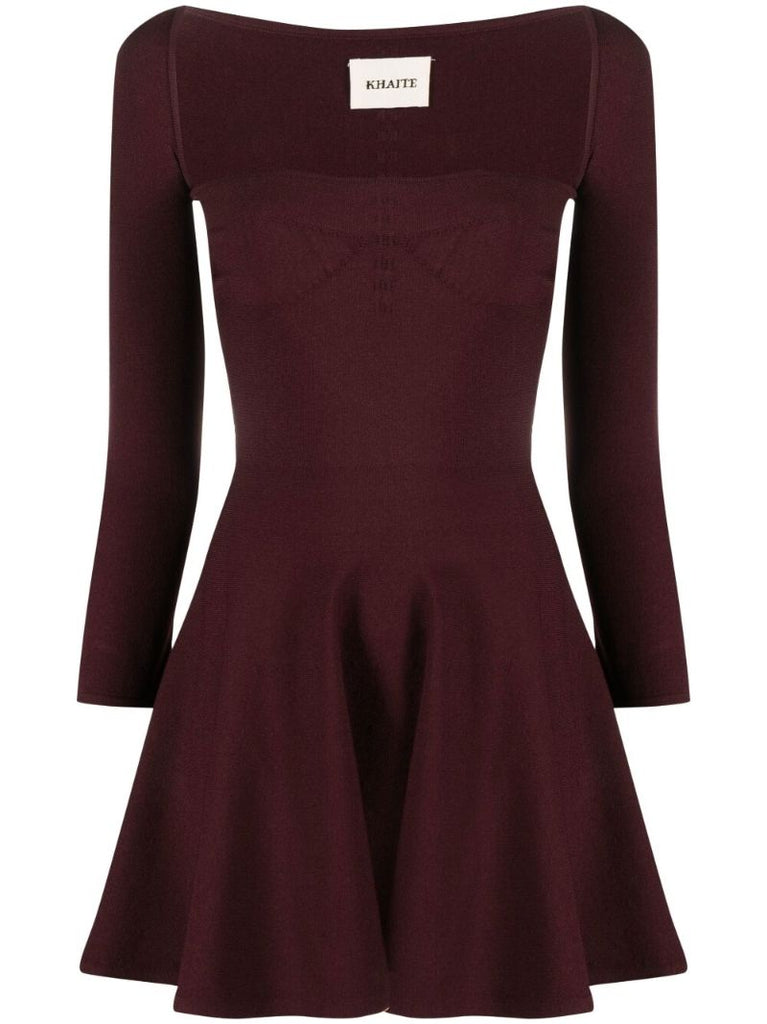 Red Dylan Knitted Mini Dress