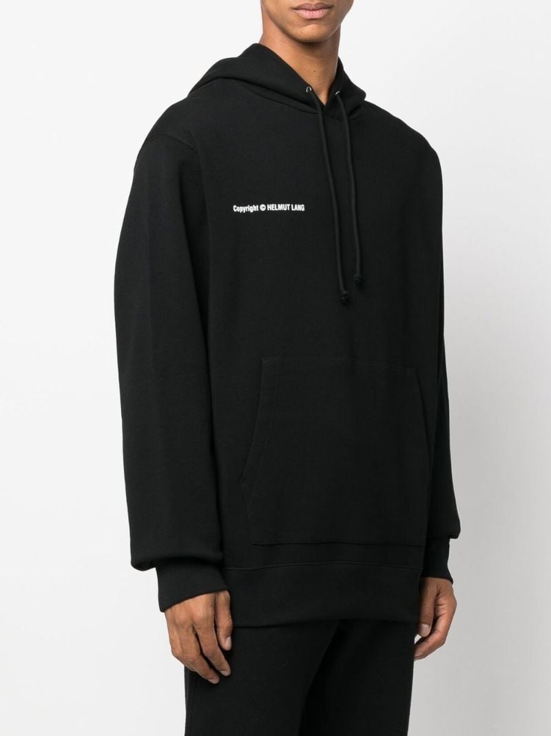Black Photo Cotton Hoodie