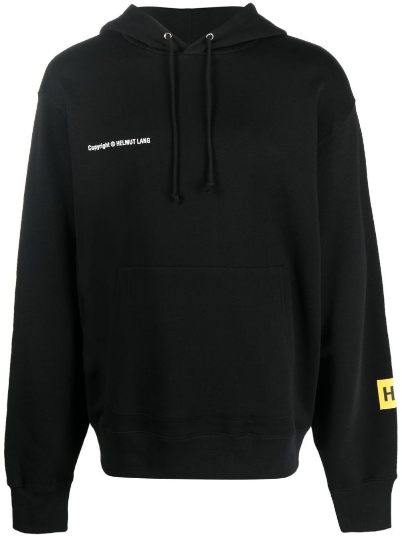Black Photo Cotton Hoodie