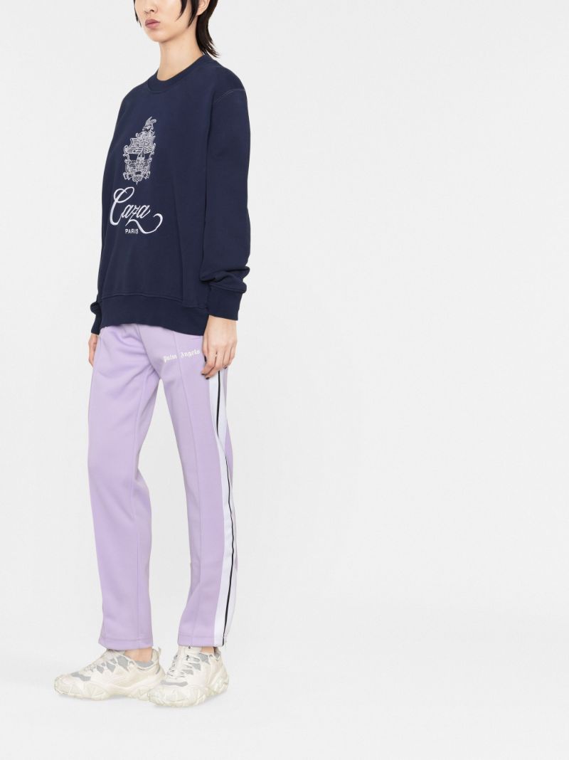 Blue Embleme De Caza Embroidered Organic Cotton Sweatshirt