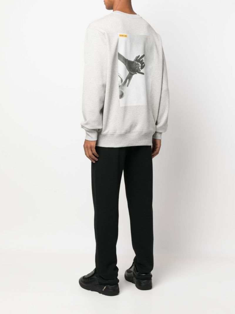 Grey Photo Cotton Sweatshirt