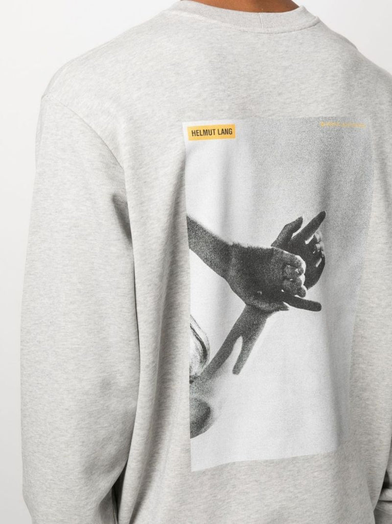 Grey Photo Cotton Sweatshirt