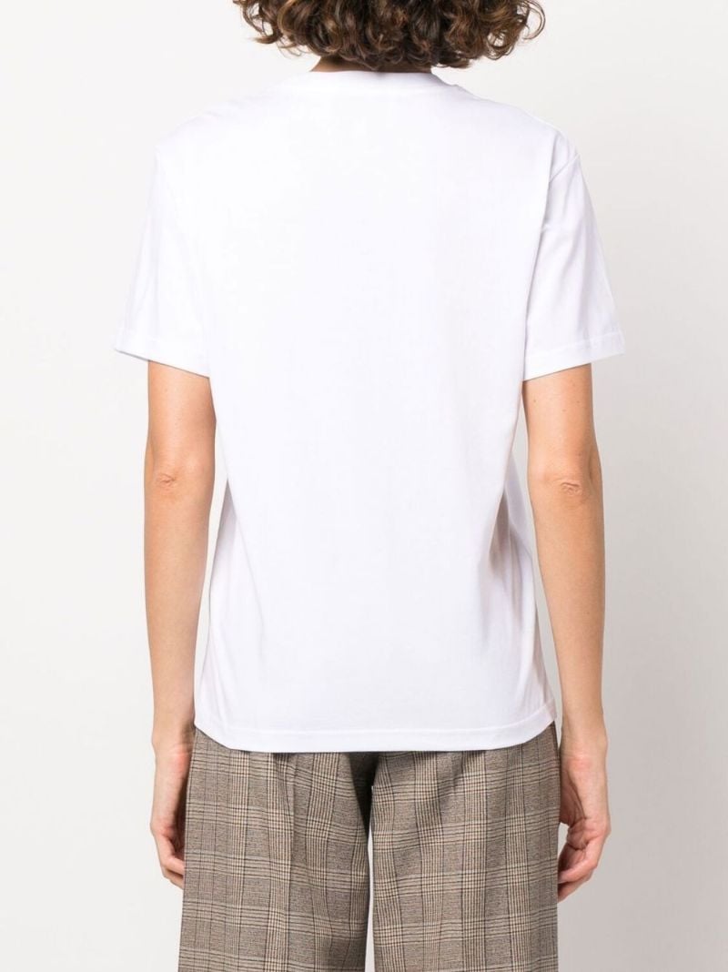White Plaza Casa Print Organic Cotton T-shirt