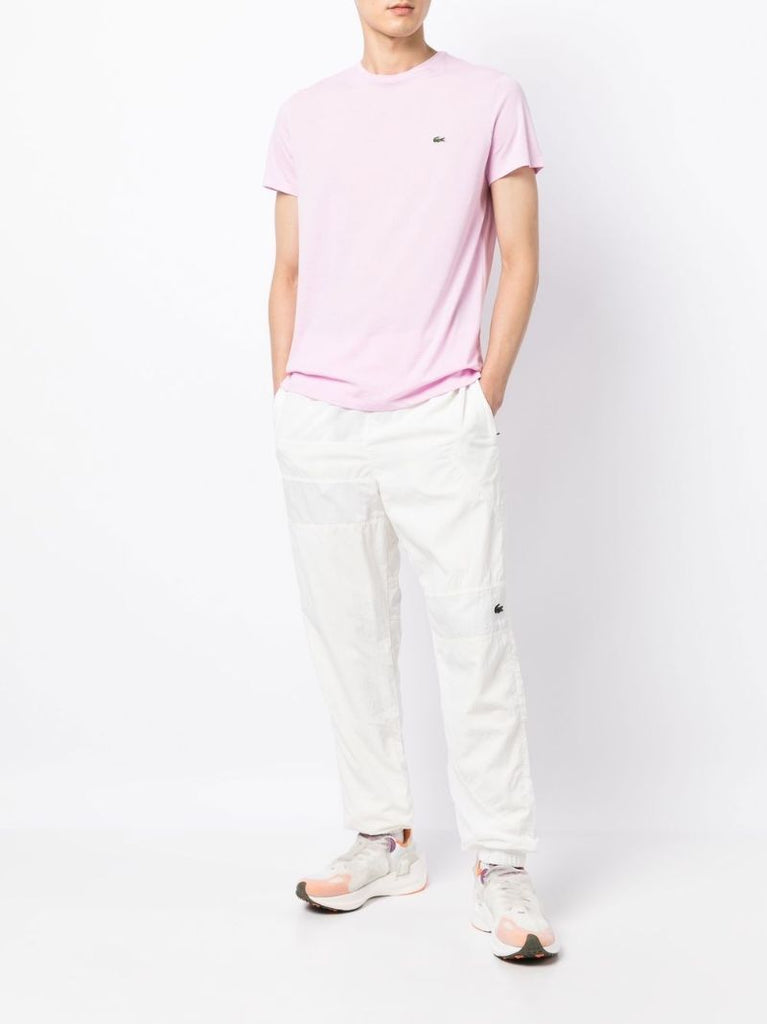 Pink Logo Embroidered T-shirt