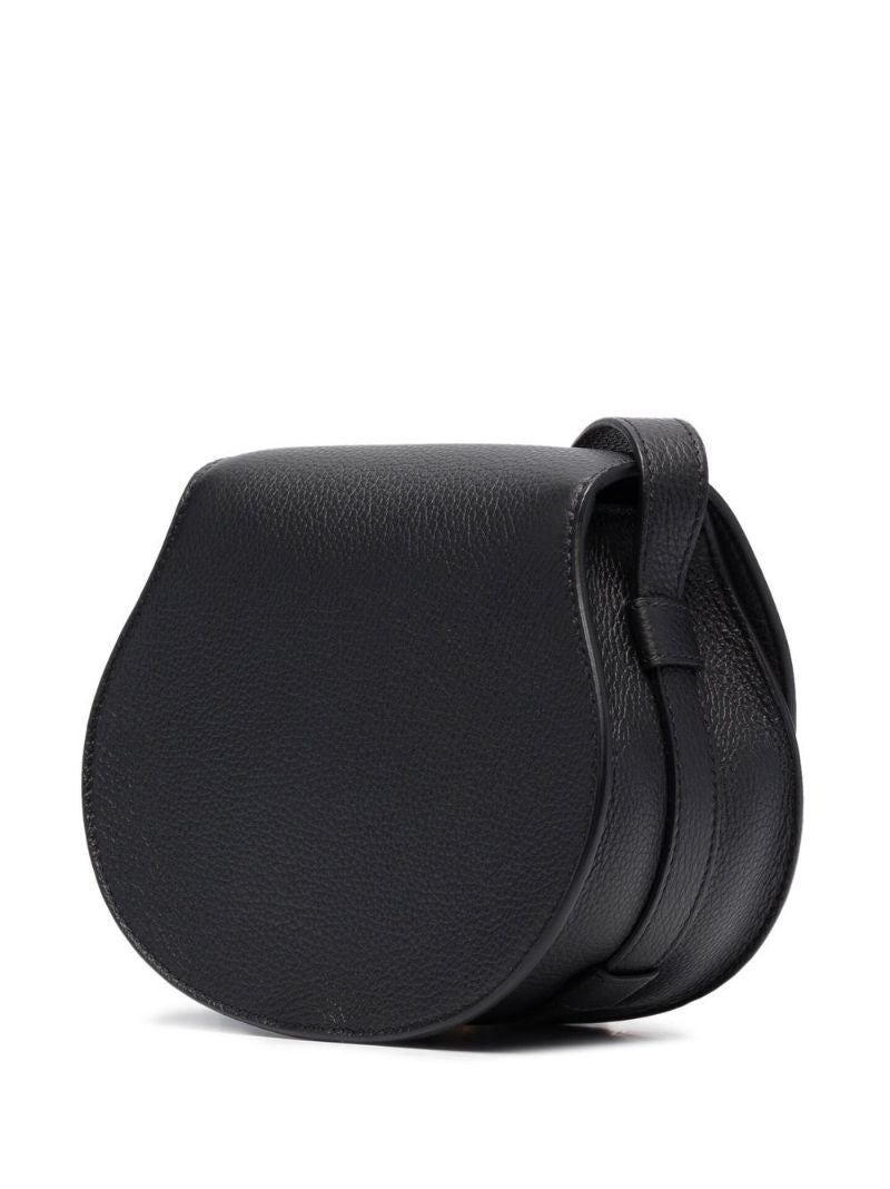 Black Marcie Small Leather Cross Body Bag