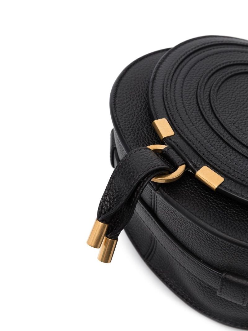 Black Marcie Small Leather Cross Body Bag
