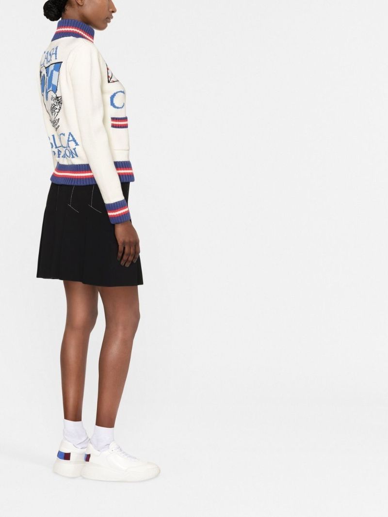 Neutral Casa Intarsia Cotton Jacket