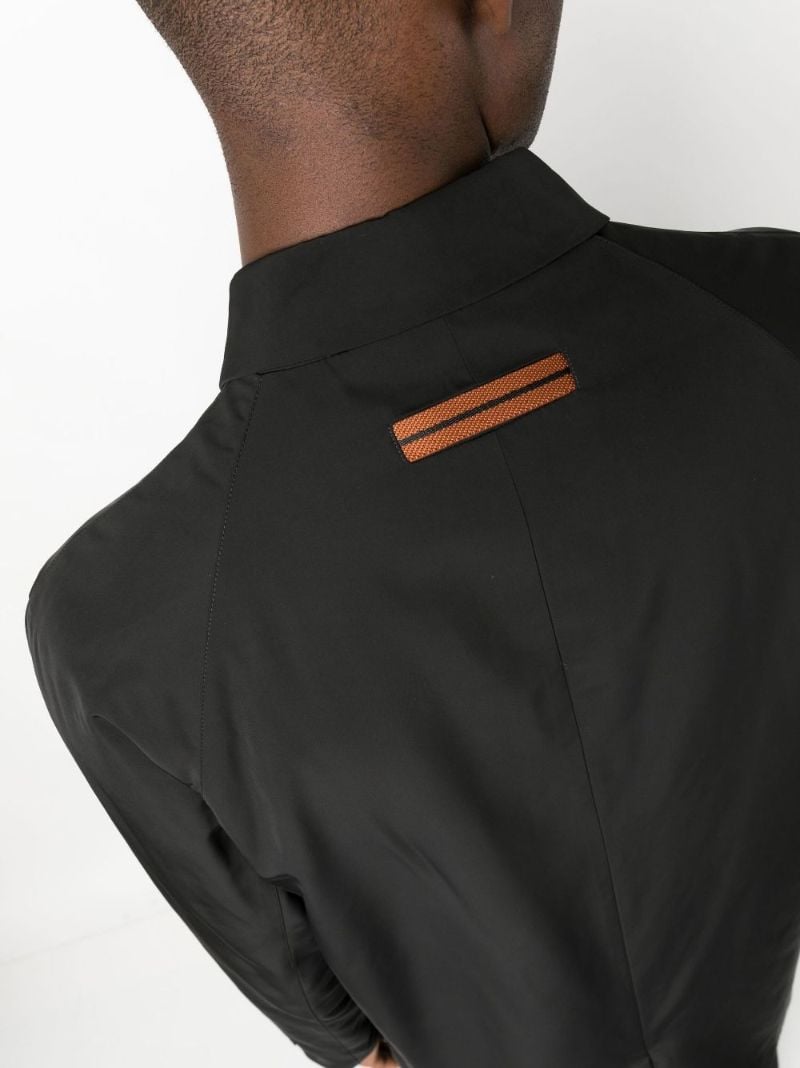 Black Padded Trench Coat