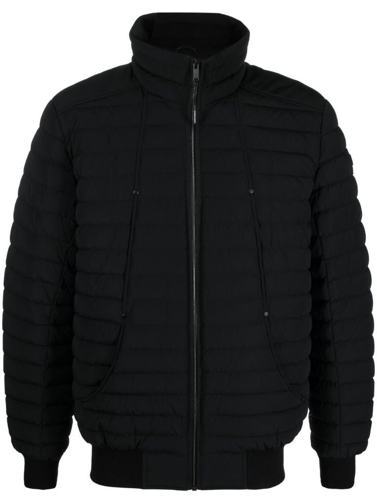 Black Keap Down Bomber Jacket