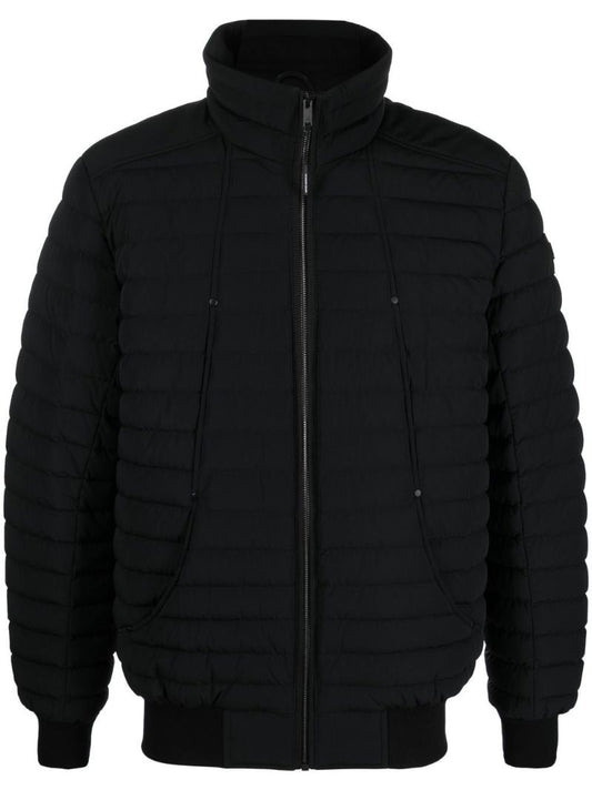 Black Keap Down Bomber Jacket