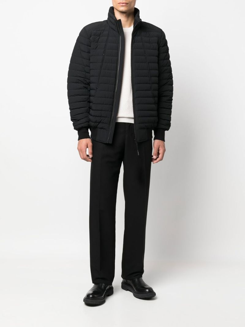 Black Keap Down Bomber Jacket