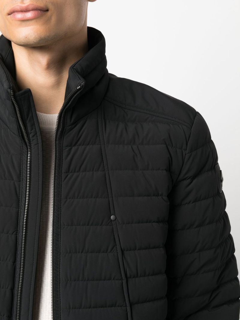 Black Keap Down Bomber Jacket