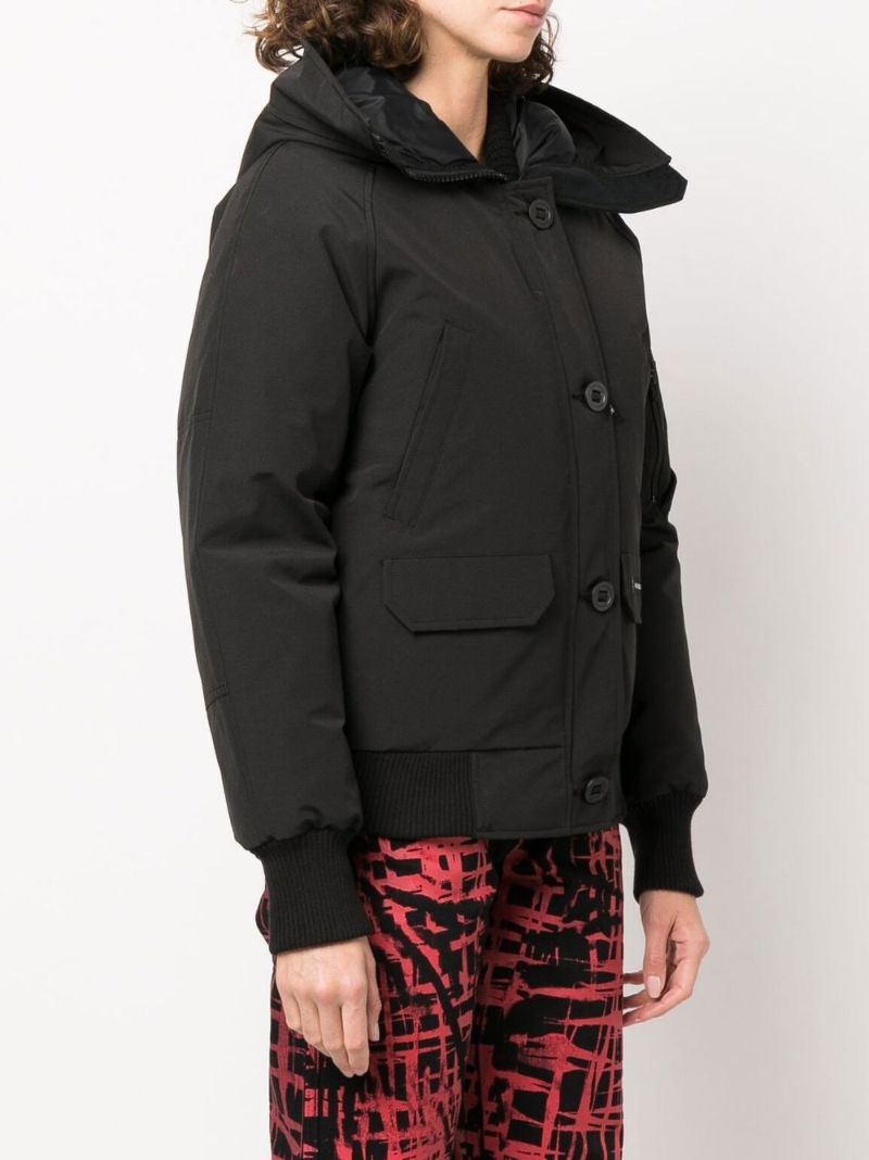Black Chilliwack Hooded Bomber Jacket